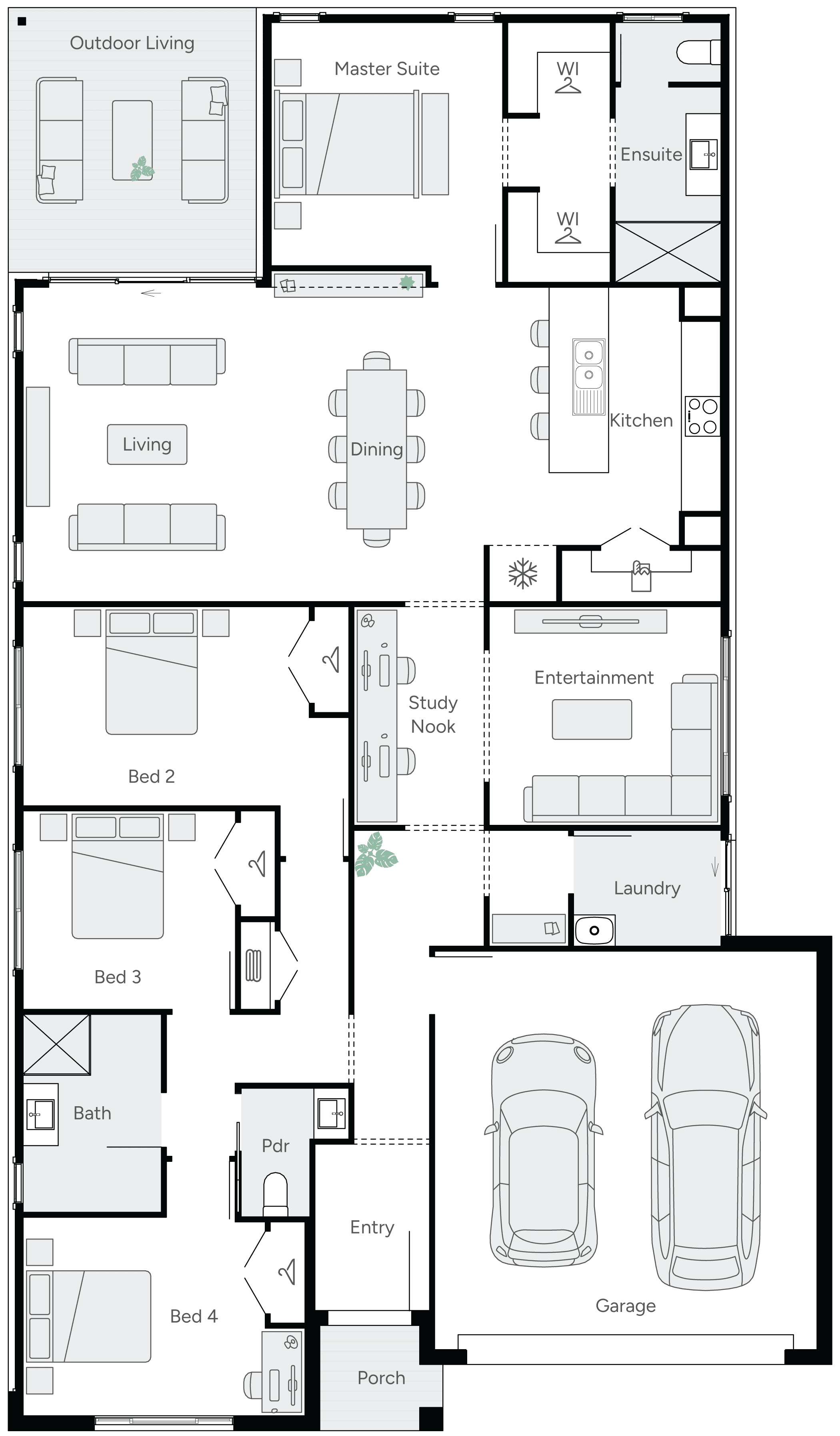 Journey 26 Single Storey House Floor Plan