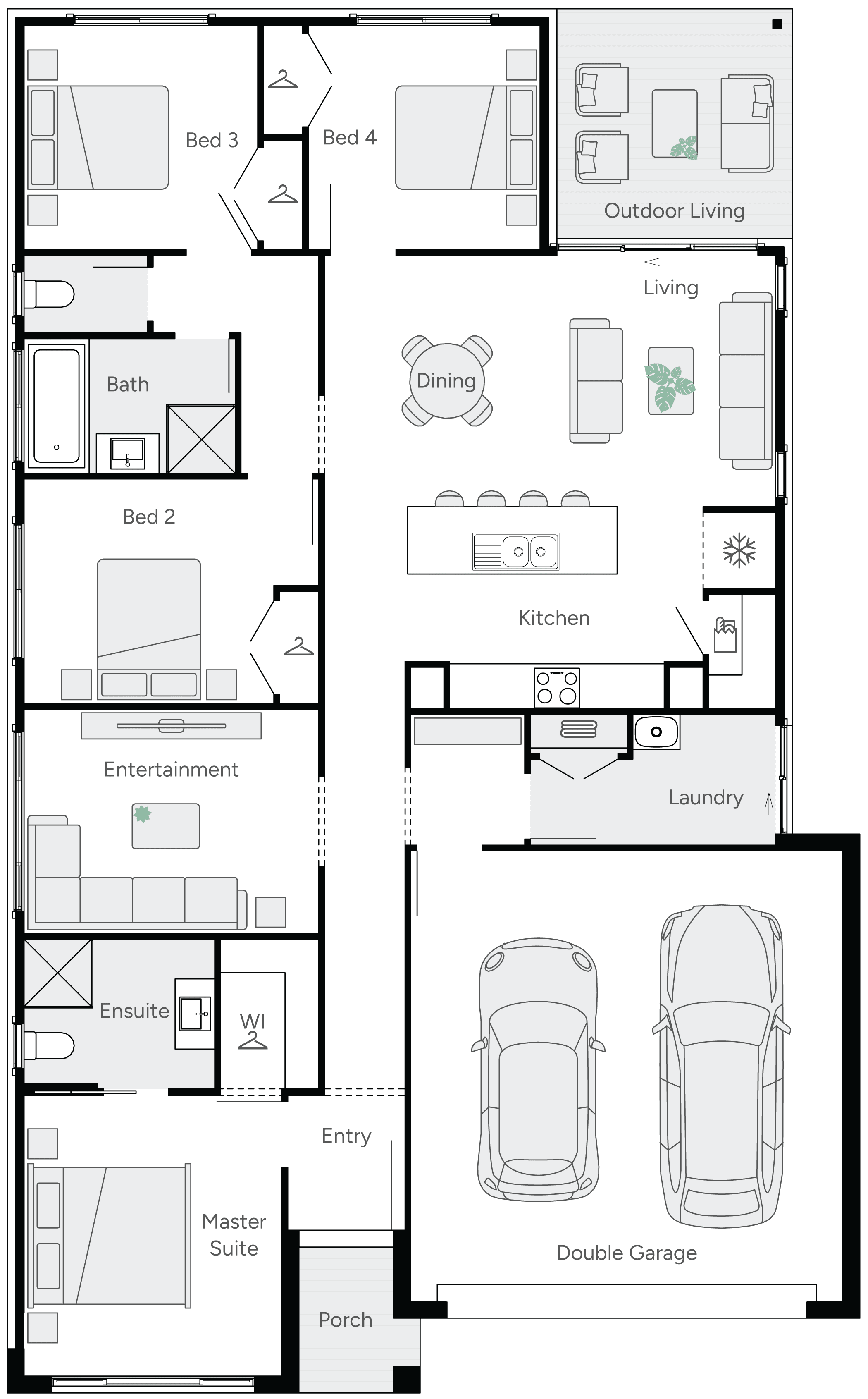 Miracle 21 Single Storey House Floor Plan