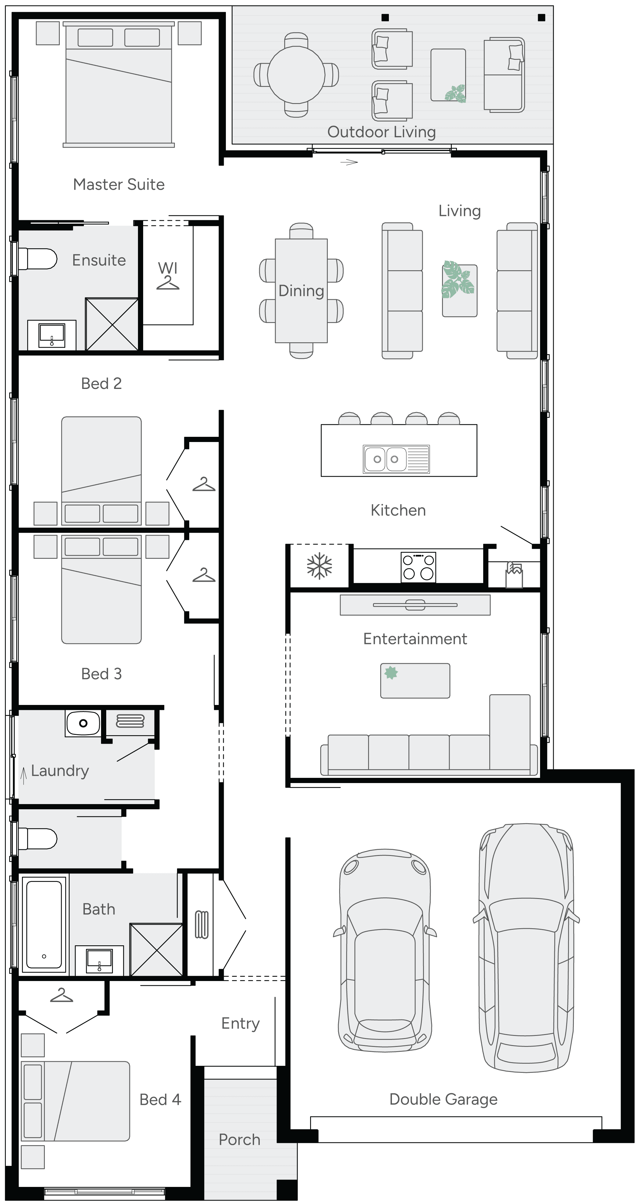 Peace 22 Single Storey House Floor Plan
